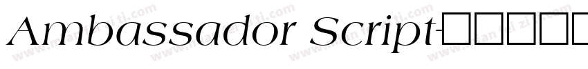 Ambassador Script字体转换